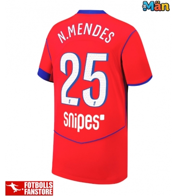 Paris Saint-Germain Nuno Mendes #25 Tredje Tröja 2025-26 Kortärmad